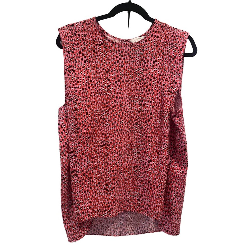 Ted Baker London Womens Sleeveless Patterned Top Size 4